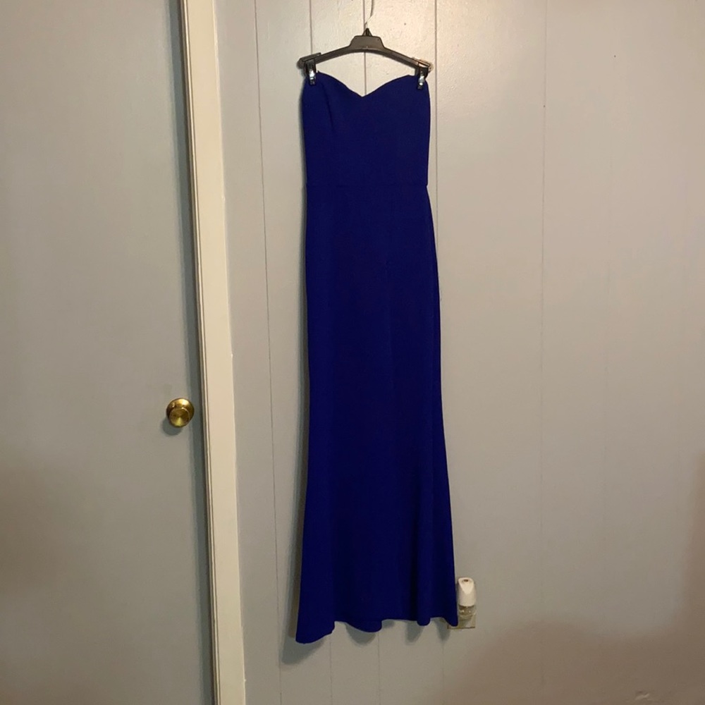 Strapless Navy Blue Dress by B. Darlin - Size 3/4